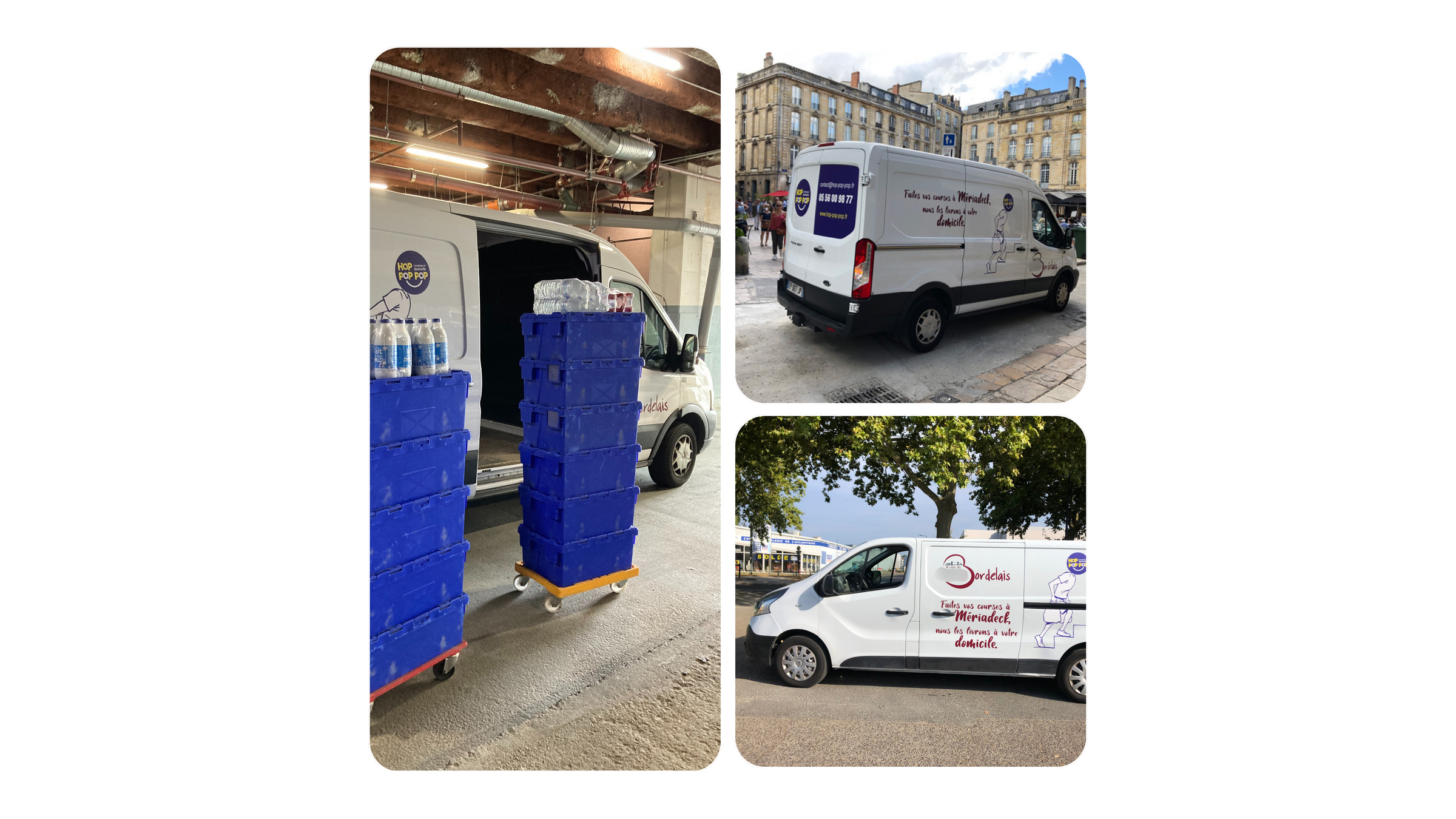 H2P, véhicules livraison à domicile